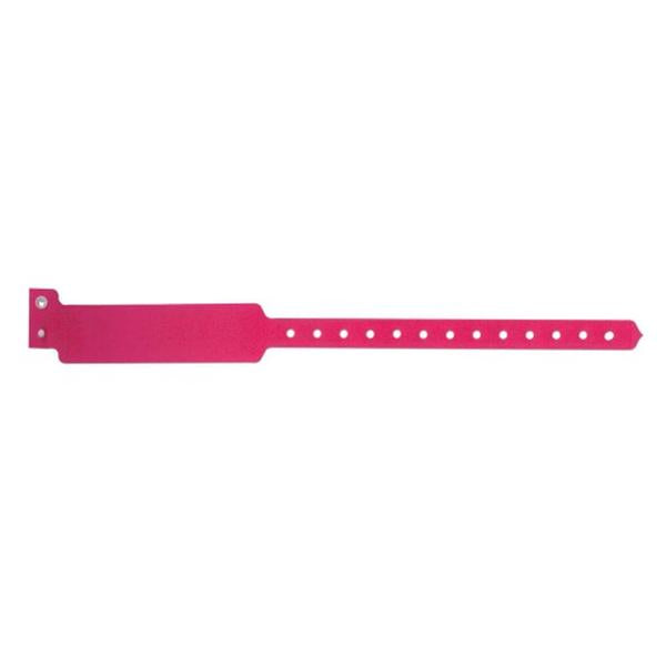 Wristband Sentry SuperBand Poly Cranberry Adult Write On 500/Bx